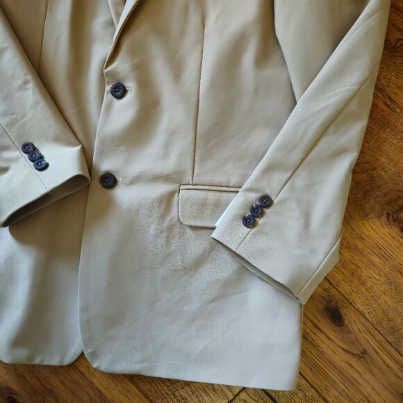 Izod Tan Boys Blazer Size 20 - Picture 2 of 5